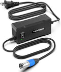 24V 5A Lithium Battery Charger for Electric Wheelchairs, 3-Pin XLR, Compatible with Pride Jazzy 614/1103 Ultra/Select 6, Go-Go ES2, Drive Medical, Rascal, Lakematic, Shoprider, Golden Tech Scooters