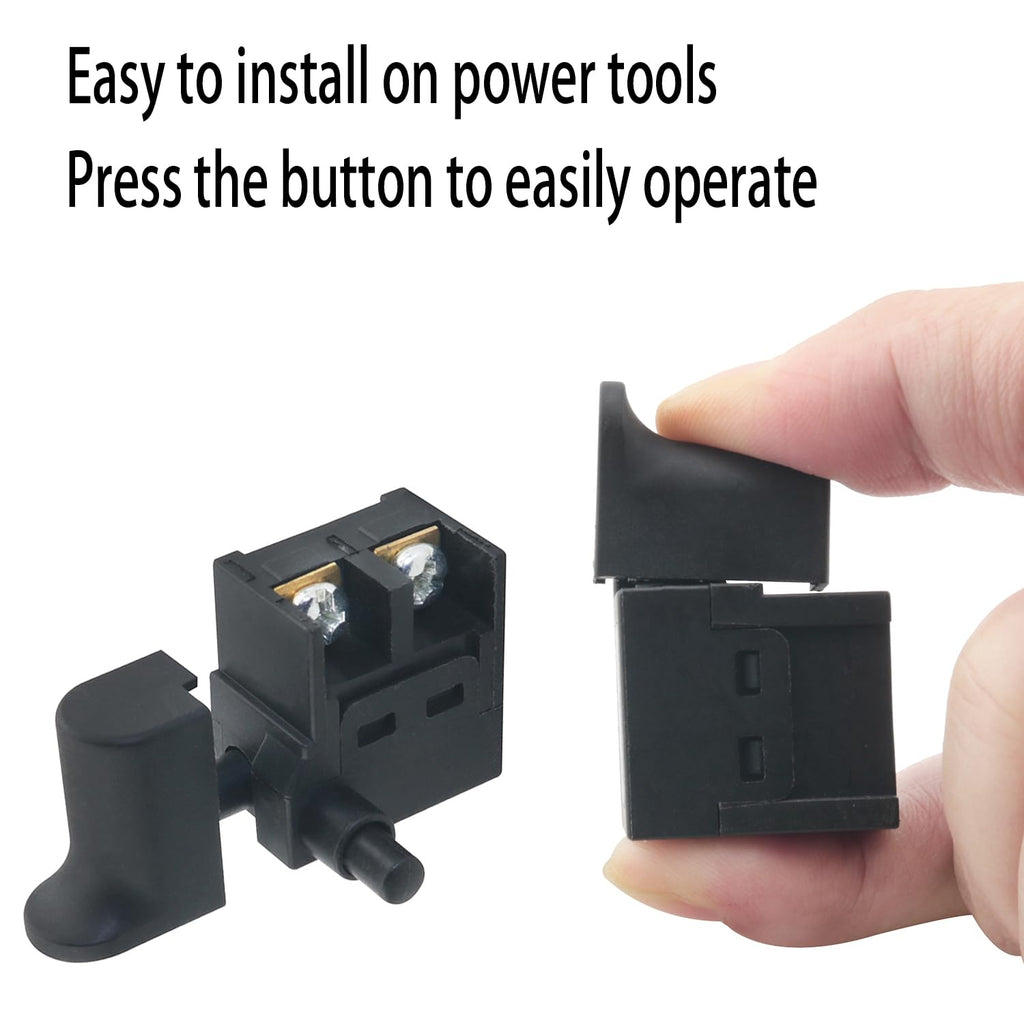 ZZLZX 2PCS Power Tool Switch Hammer Trigger Switch 6A Pushbutton Switch