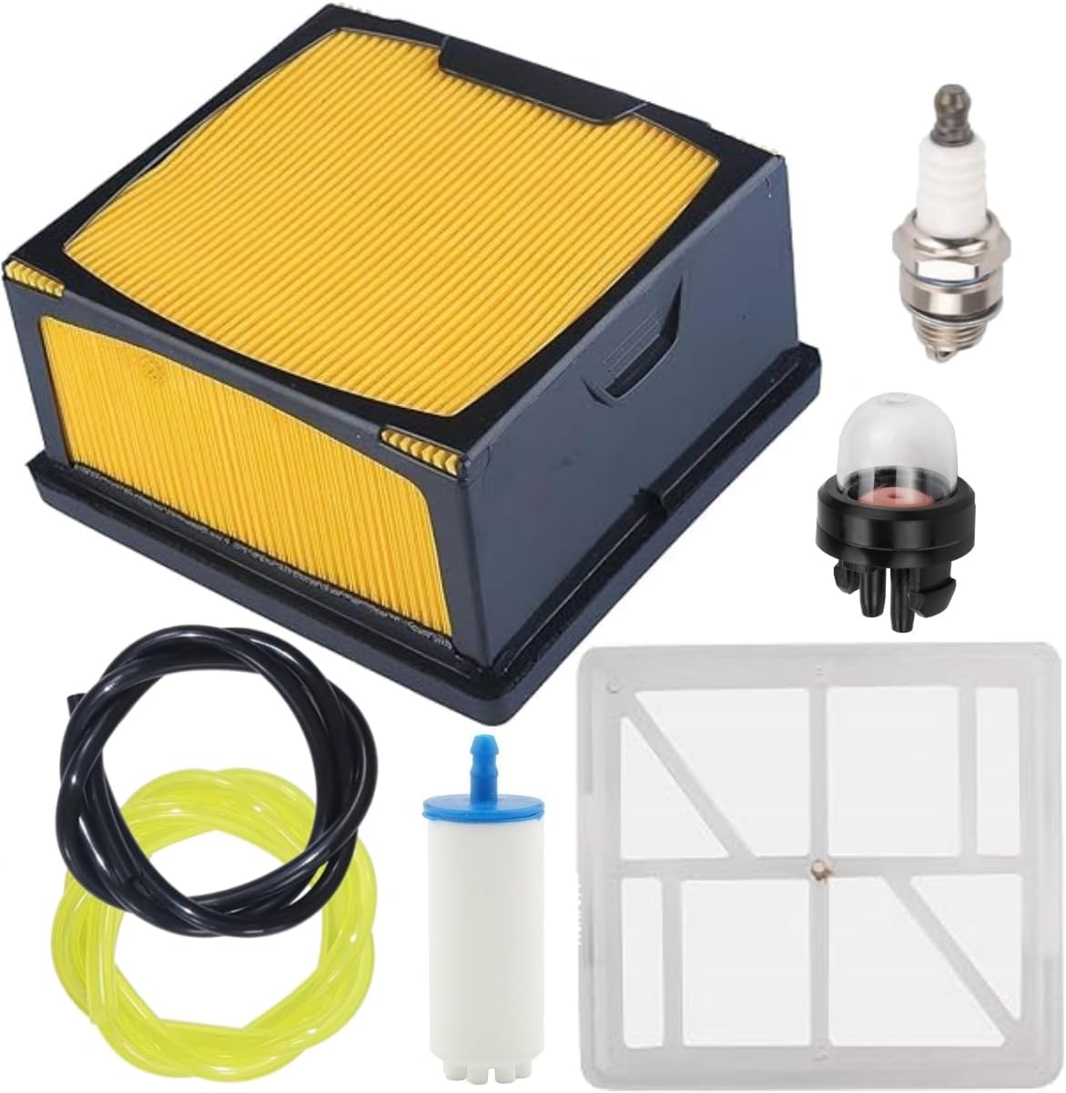 CAFEZAYO 574362302 Air Filter Tune Up Kit Compatible with Husqvana K760 K770 Concrete Cut Off Saw K 770 K 760 Power Cutter Parts, with Fuel Filter and Spark Plug, Replaces 574362301 506264101
