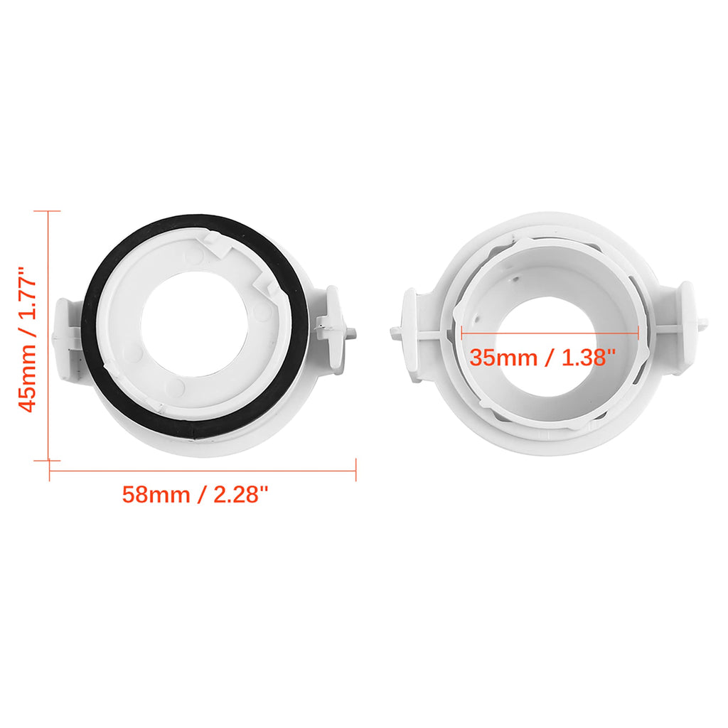 X AUTOHAUX H7 LED Headlight Bulb Retainer Holder for BMW E46 4pcs