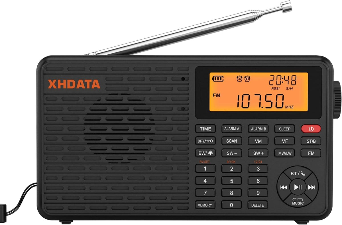 D109 Portable Radio AM FM SW LW Shortwave Receiver Good Reception | Battery Operated Radio, Good Reception, Great