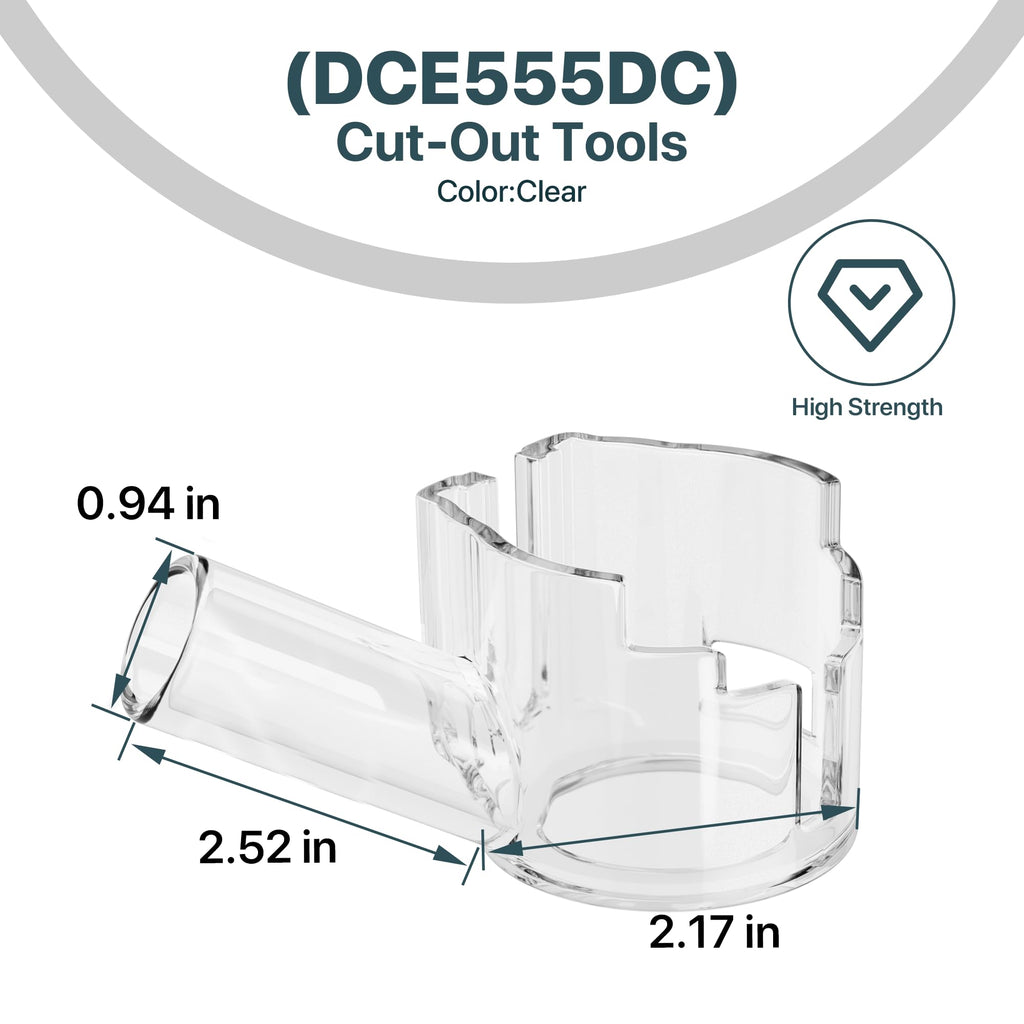 Replacement Dust Shroud for DCE555DC Drywall Cut-Out Tool – Heavy-Duty Dust Cover for Cleaner, Safer Cutting