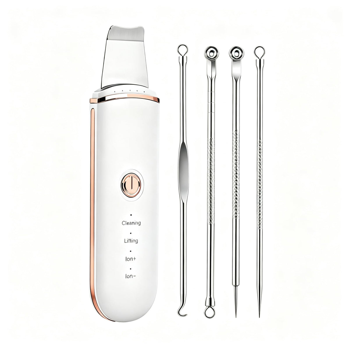 Skin Scrubber Face Skin Spatula Blackhead Remover Cleaner Skin Scraper with 4 Modes