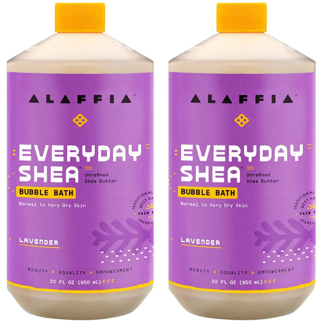 Everyday Shea Bubble Bath, Lavender 2-Pack, 32 Oz Ea