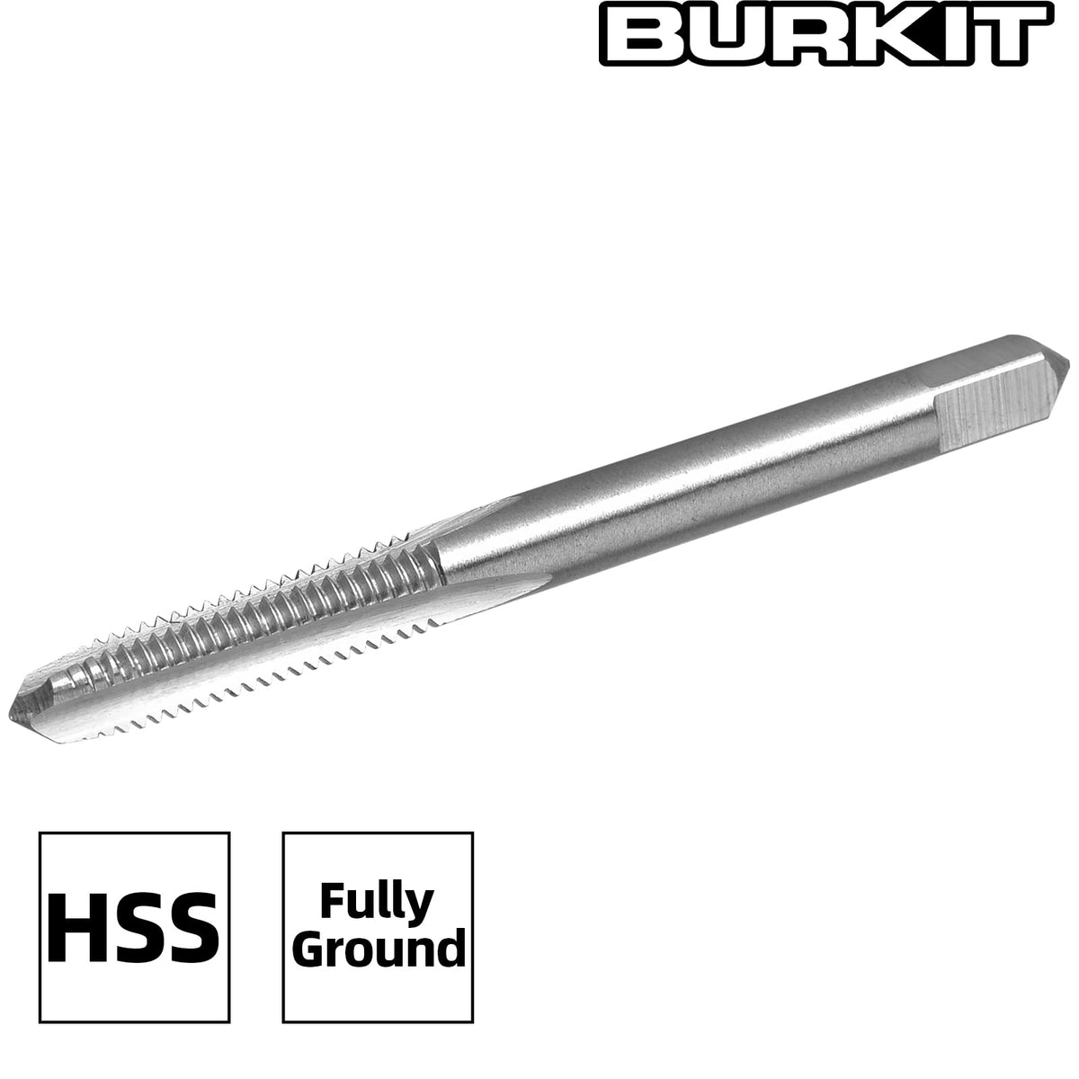 Burkit 2pcs No 5-40 UNC Thread Tap Right Hand