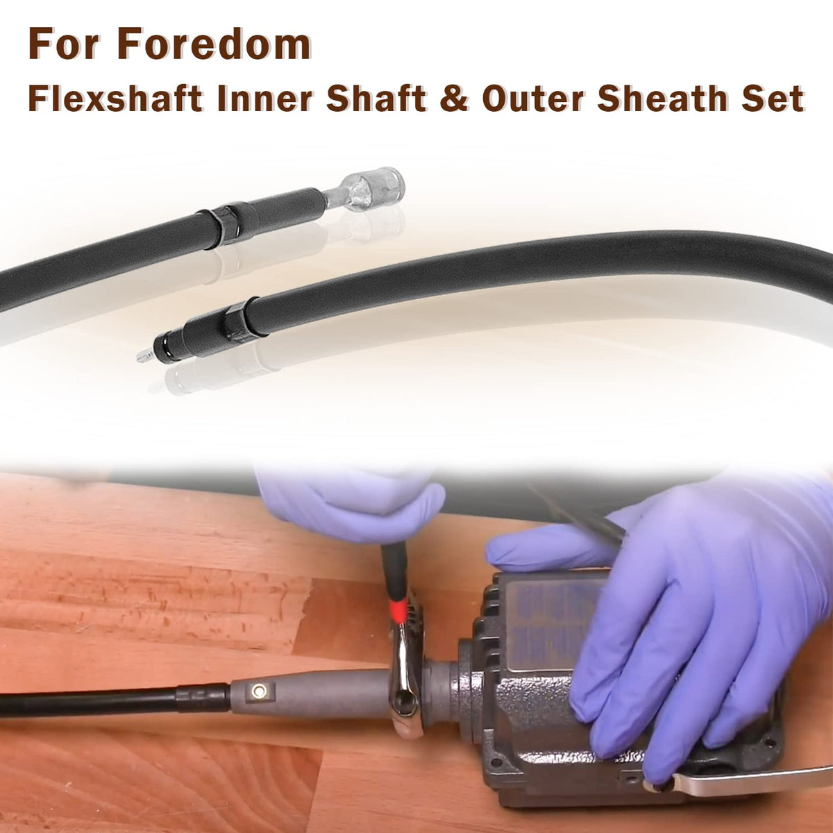 Replacement for Foredom Flexshaft Inner Shaft & Outer Sheath Set for CC LR S SR TX Series