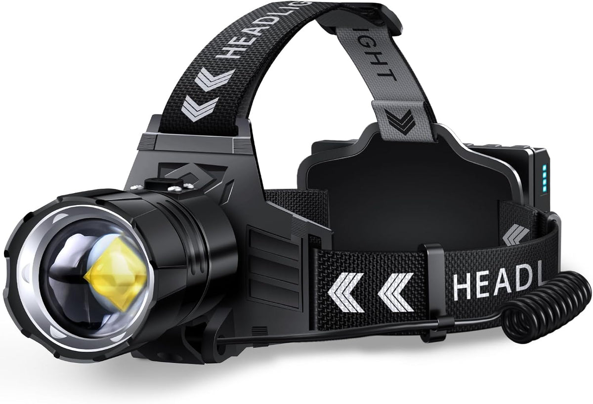 Rechargeable LED Headlamp 99000 High Lumens,95 Hours Long Lasting
