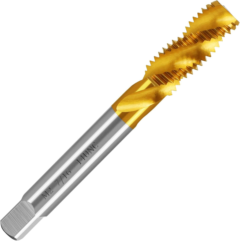 7/16"-14 UNC Spiral Flute Thread Tap,Thread Milling Tap for Metal