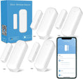 WiFi Door and Window Sensor, Smart Home Security Alert System, 2.4G Wireless, Compatible with Alexa, Google Home