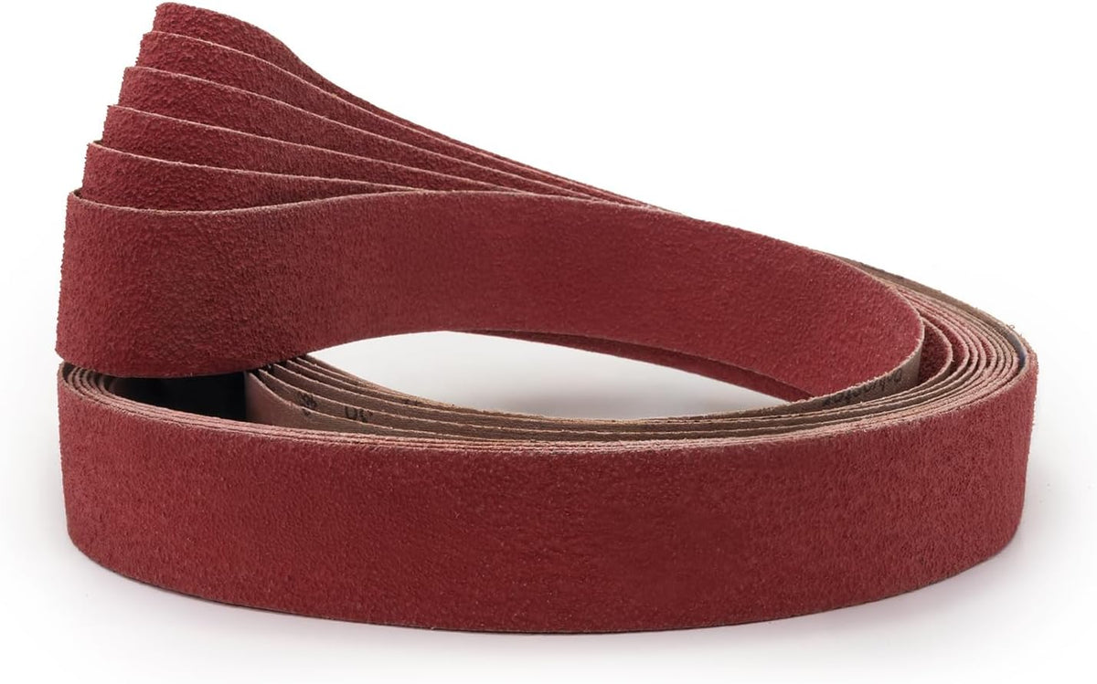 Red Label Abrasives 2 X 72 Inch 36 Grit Metal Grinding Ceramic Sanding Belts, Extra Long Life, 6 Pack