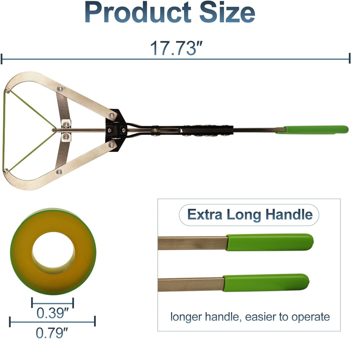 Cattle Banding Tools Large Bander and 24pcs Large Rings Kit for Farm Ranch Calves Bull Sheep Goat