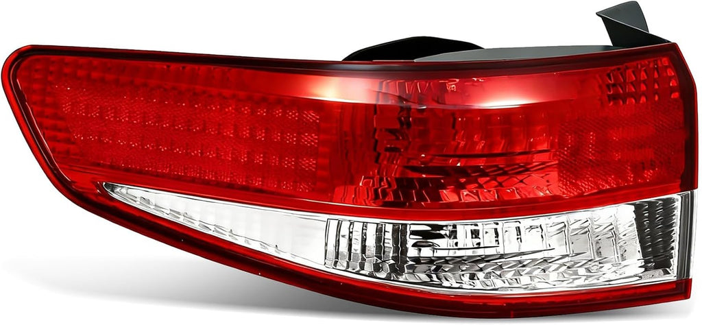 munirater Red Left Driver Outer Tail Light Brake Lamp Replacement for Accord Sedan 2003-2004