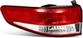 munirater Red Left Driver Outer Tail Light Brake Lamp Replacement for Accord Sedan 2003-2004