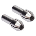 42-77-0400 2460-20 1/8 In Rotary Tool Collet Fit for Dremel Silver Color (2Pcs)