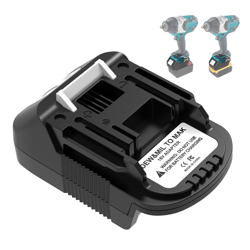 BECDXPal Dew&MIL Battery Adapter Compatible with Makita 18V Tools