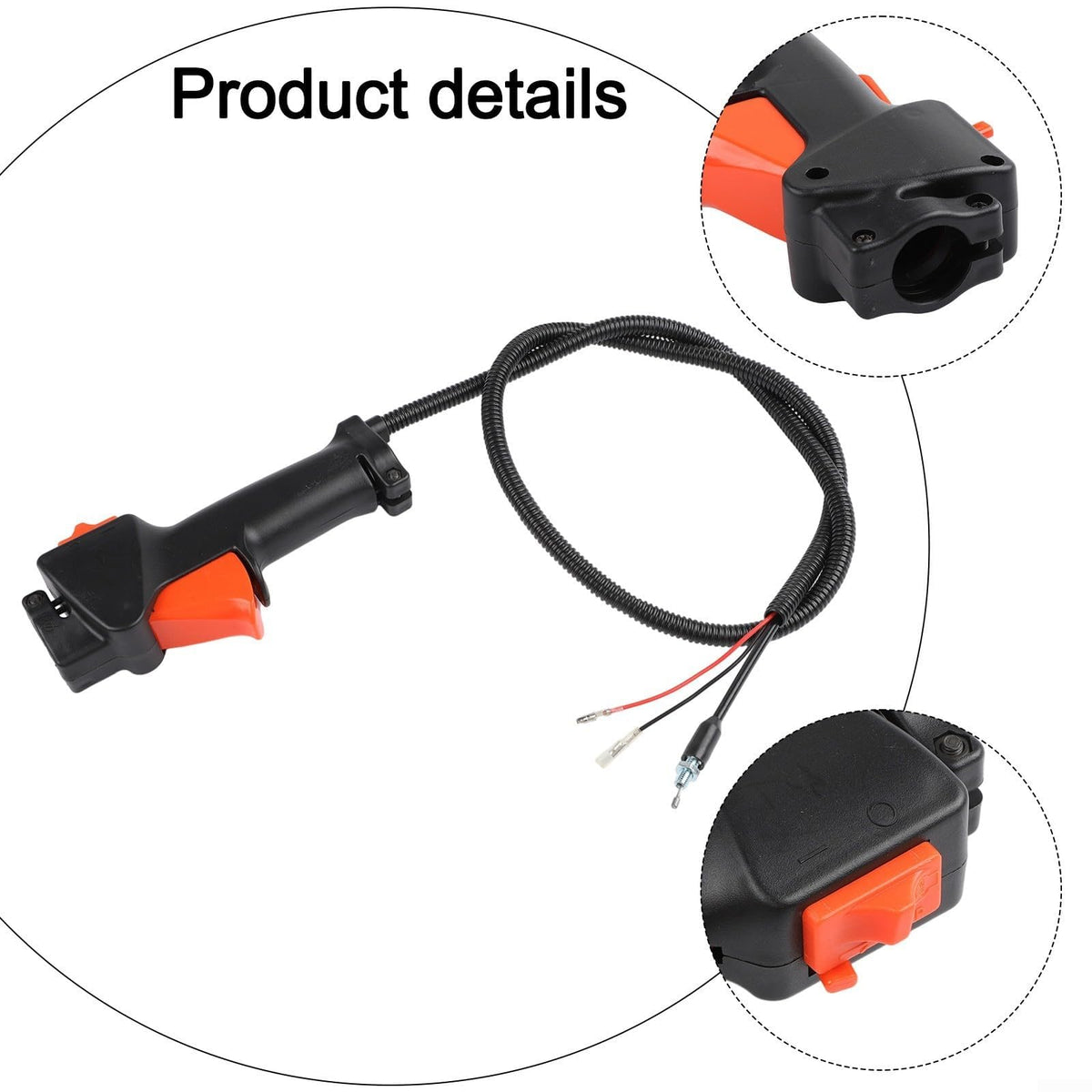Throttle Trigger Switch Cable for Honda GX35 / 139F / 140F Brush Cutter, Plastic Handle Assembly with Easy Installation for Garden Tools
