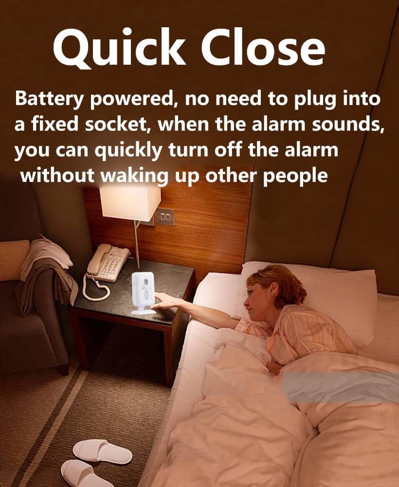 Upgraded Version Bed Sensor Alarm and Fall Prevention for Elderly/Dementia and More,Caregiver Pager Motion Sensor