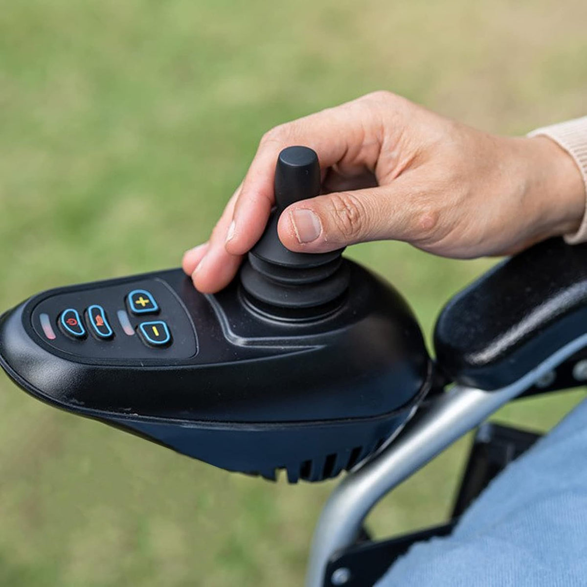 4 Pcs Electric Wheelchair Joystick Controller Knob and Gaiter Wheelchair Accessories Black Powerchair Mobility Aid Joystick Button Cap Power Chair Parts Joystick Knob