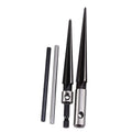 Angoily 2 pcs T-Handle Taper Reamer Set Steel Hand Operated