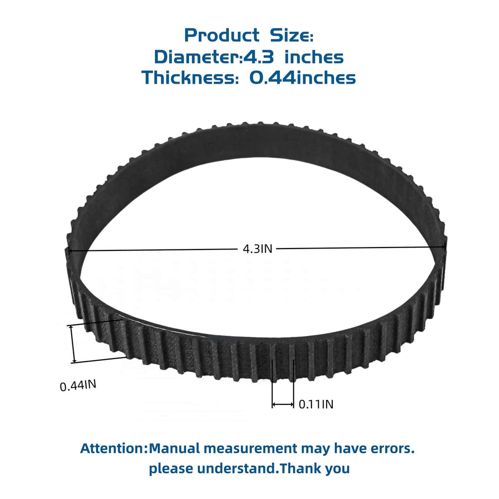 2 Pack 848530 Toothed Drive Belt 60 Teeth for Porter Cable Sander