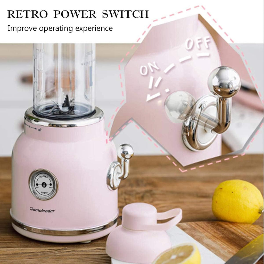 Smoothie Blender, Homeleader Portable Personal Blender with 6 Sharp Blades for Shakes and Smoothies, 21oz Travel Cup