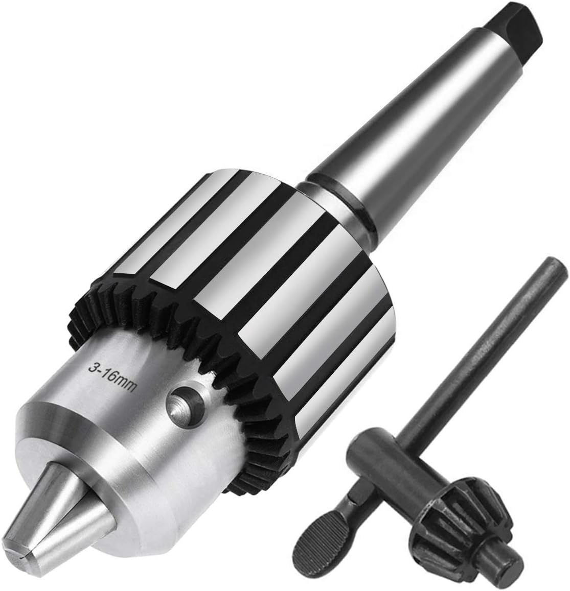 Earl Diamond Super Heavy Duty 5/8" (16mm) Drill Chucks with K32 Chuck Key and MT2 Shank | #2 Morse Taper Arbor (B18)