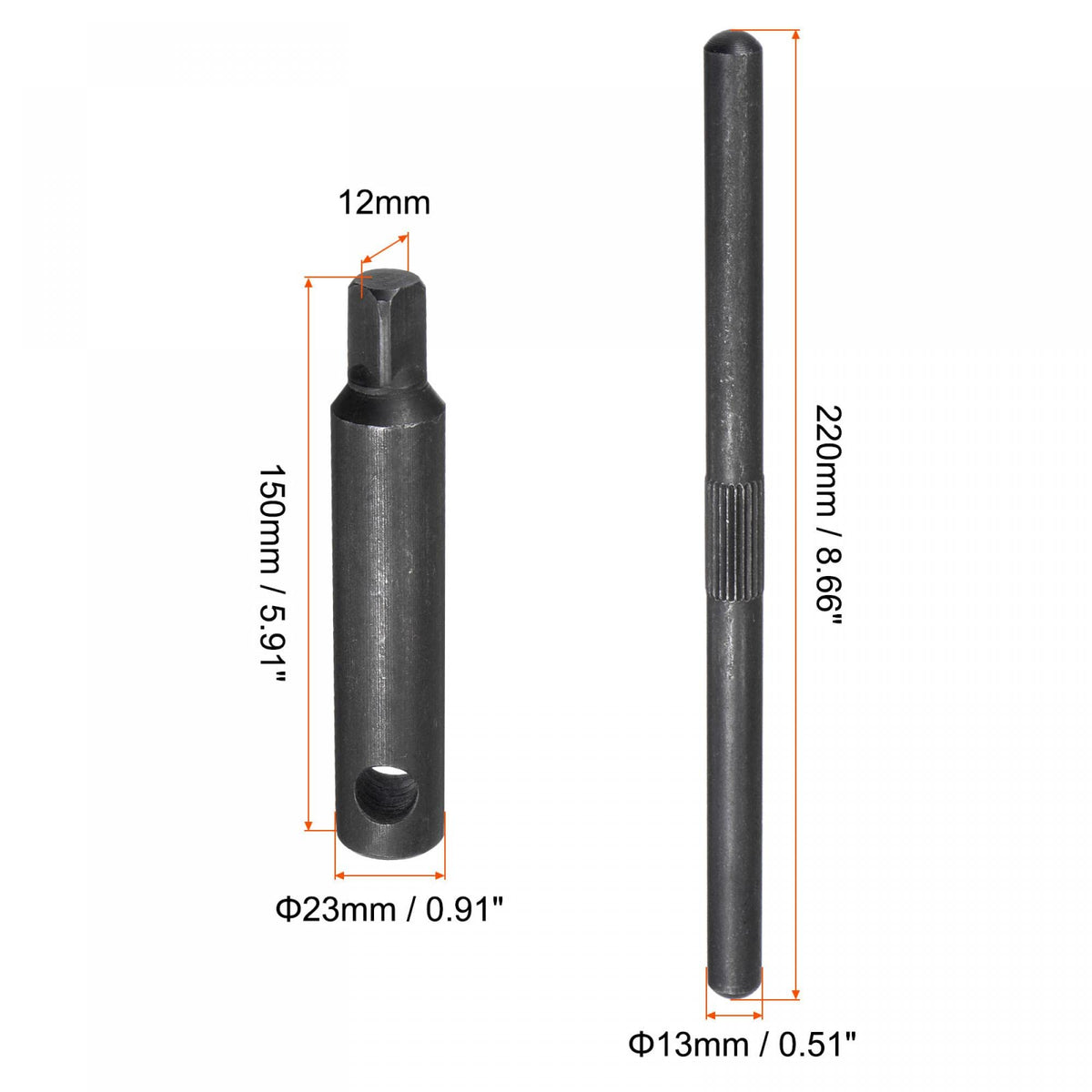 uxcell Lathe Chuck Wrench, 12mm Square Head Key Spanner Tool for CNC Router Engraving Milling Machine (L150x220mm)