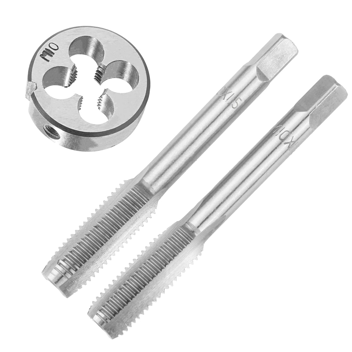 Aceteel M10X1.5 Hand Tap and Round Die Set Right Hand