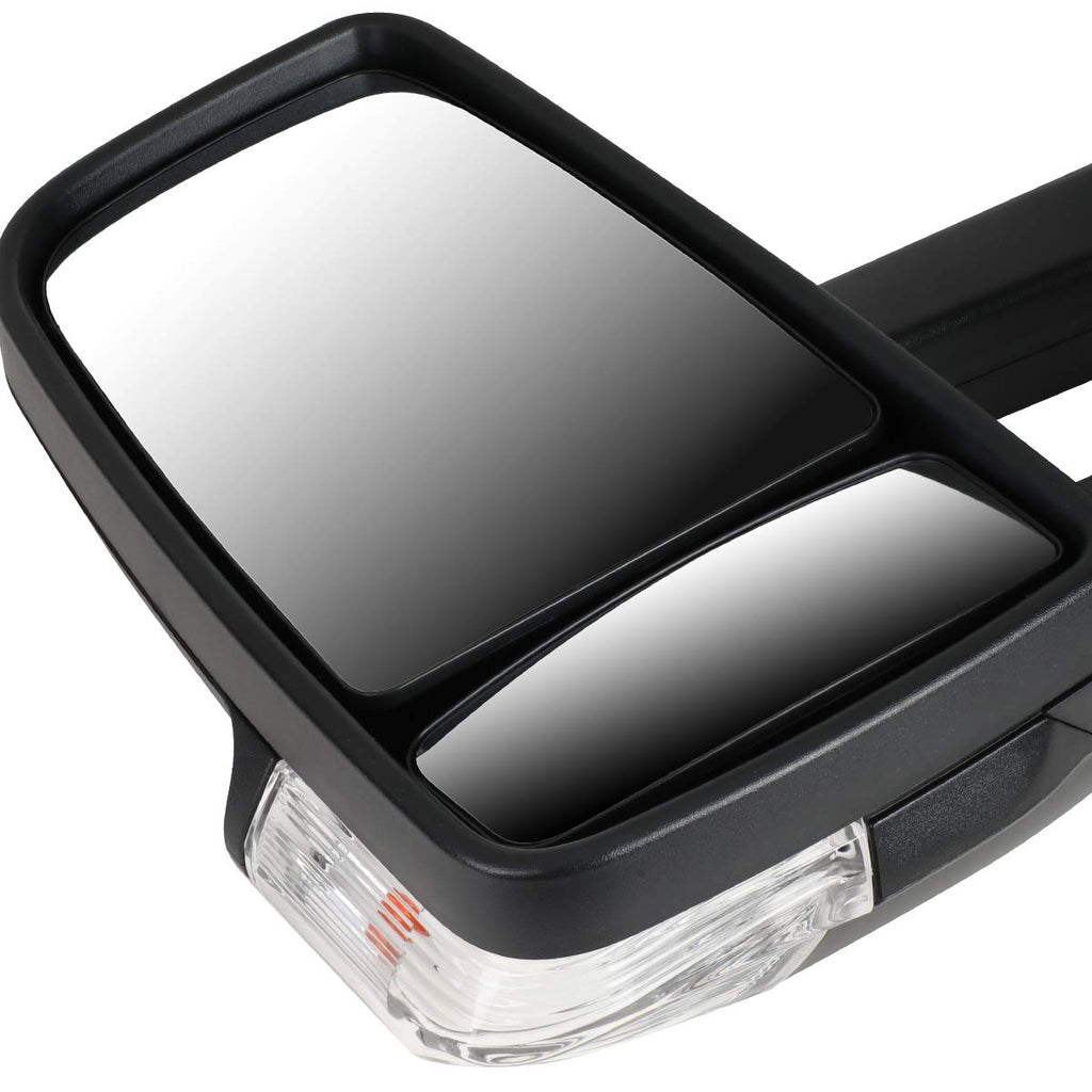 Auto Dynasty OE Style Powered+Heated+LED Turn Signal Driver Left Side View Mirror Compatible with Mercedes Benz Dodge Sprinter 10-14