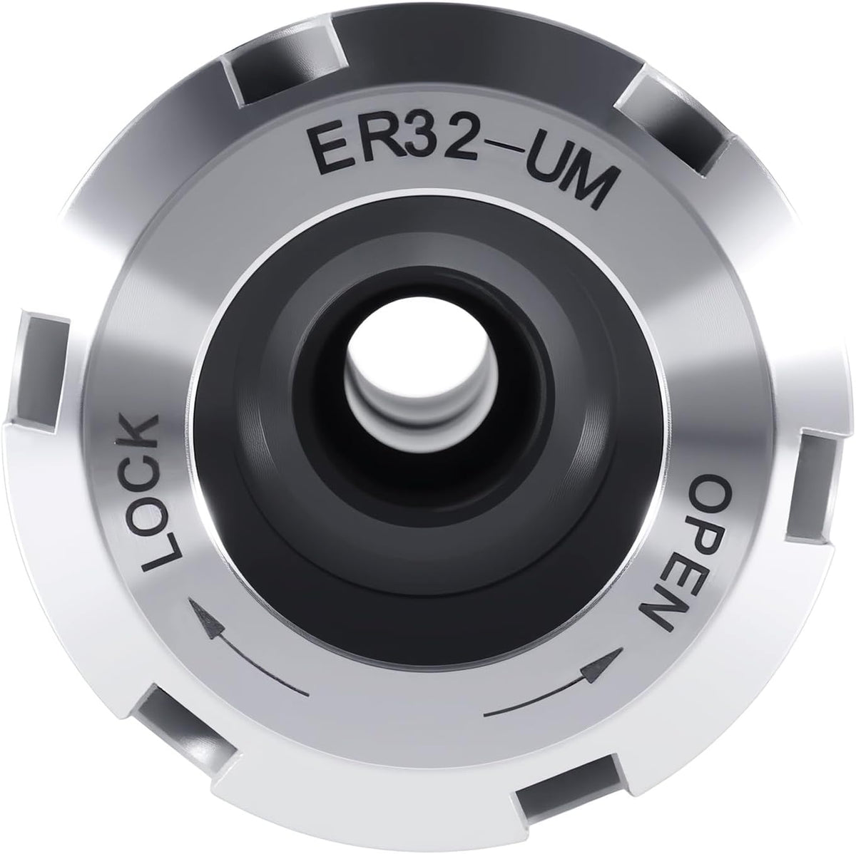 Accusize Industrial Tools R8 Shank Er32 Collet Chuck, Max RPM: 8000 RPM, 7/16''-20 Drawbar End, Max TIR 0.0002'' O.D to I.D. 0223-0232