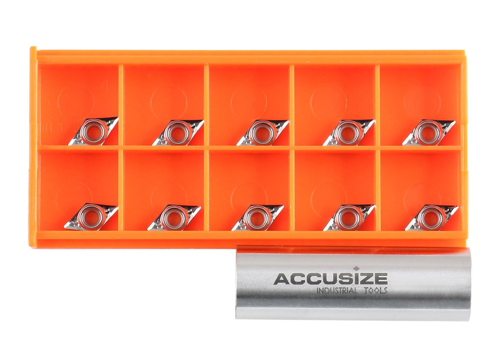 Accusize Industrial Tools Carbide Inserts, DCGT21.51, 2004-1010x10