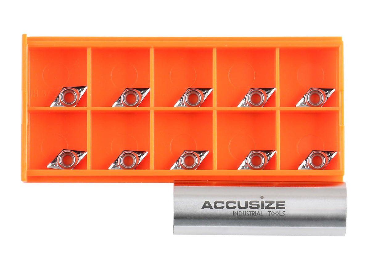 Accusize Industrial Tools Carbide Inserts, DCGT21.51, 2004-1010x10