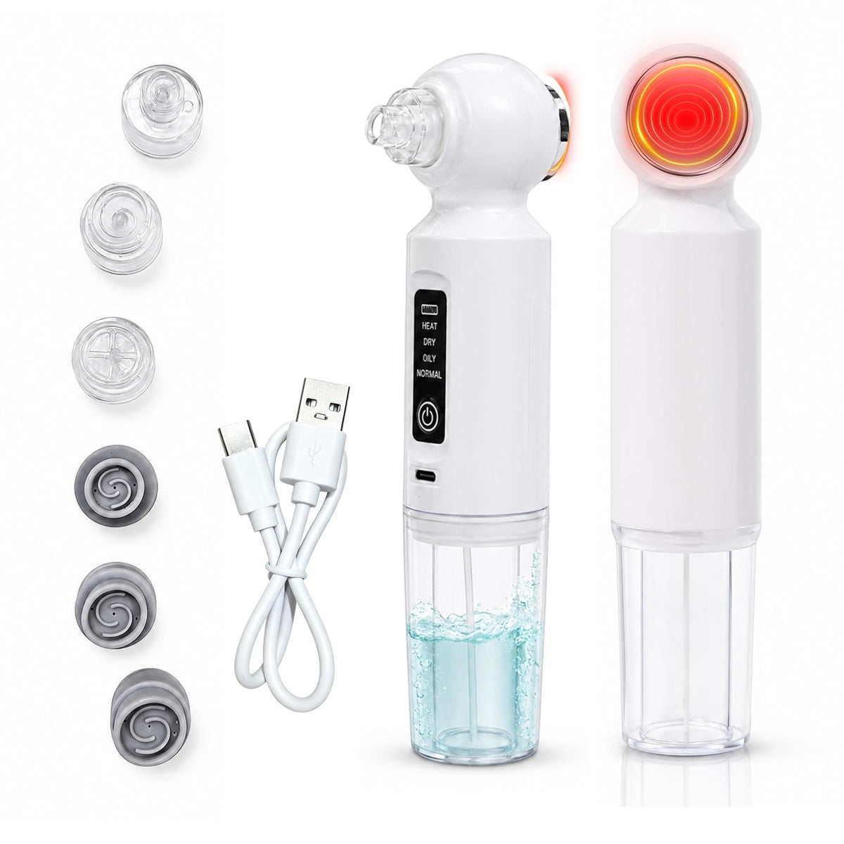 Blackhead Remover Vacuum, 46° Hot Compress, Smart Water-Oxygen Hydration