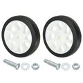 PATIKIL 4.6" Air Compressor Wheels, 2 Pack Universal Air Compressor Wheel Replacement Part with 0.46" Dia. Hole for Easy Mobility, White