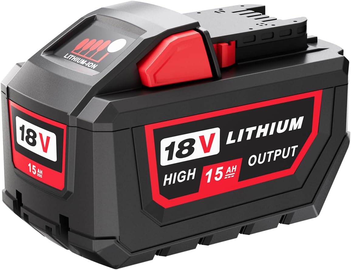 Upgraded 1Pack 18V 15.0Ah Replacement Battery for Milwaukee M-18