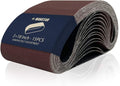 15 Pcs 3 x 18 Inch Assorted Aluminum Oxide Sanding Belt,80/120/150/240/400 Grit