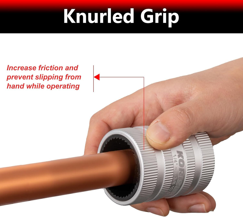1/4" to 1-3/8" Inner/Outer Reaming Tool,Replace for 29983 Model 223S Reamer, Ream/Deburr/Bevel Aluminum, PVC,Copper, Stainless Steel Tubing and Pipe reamers