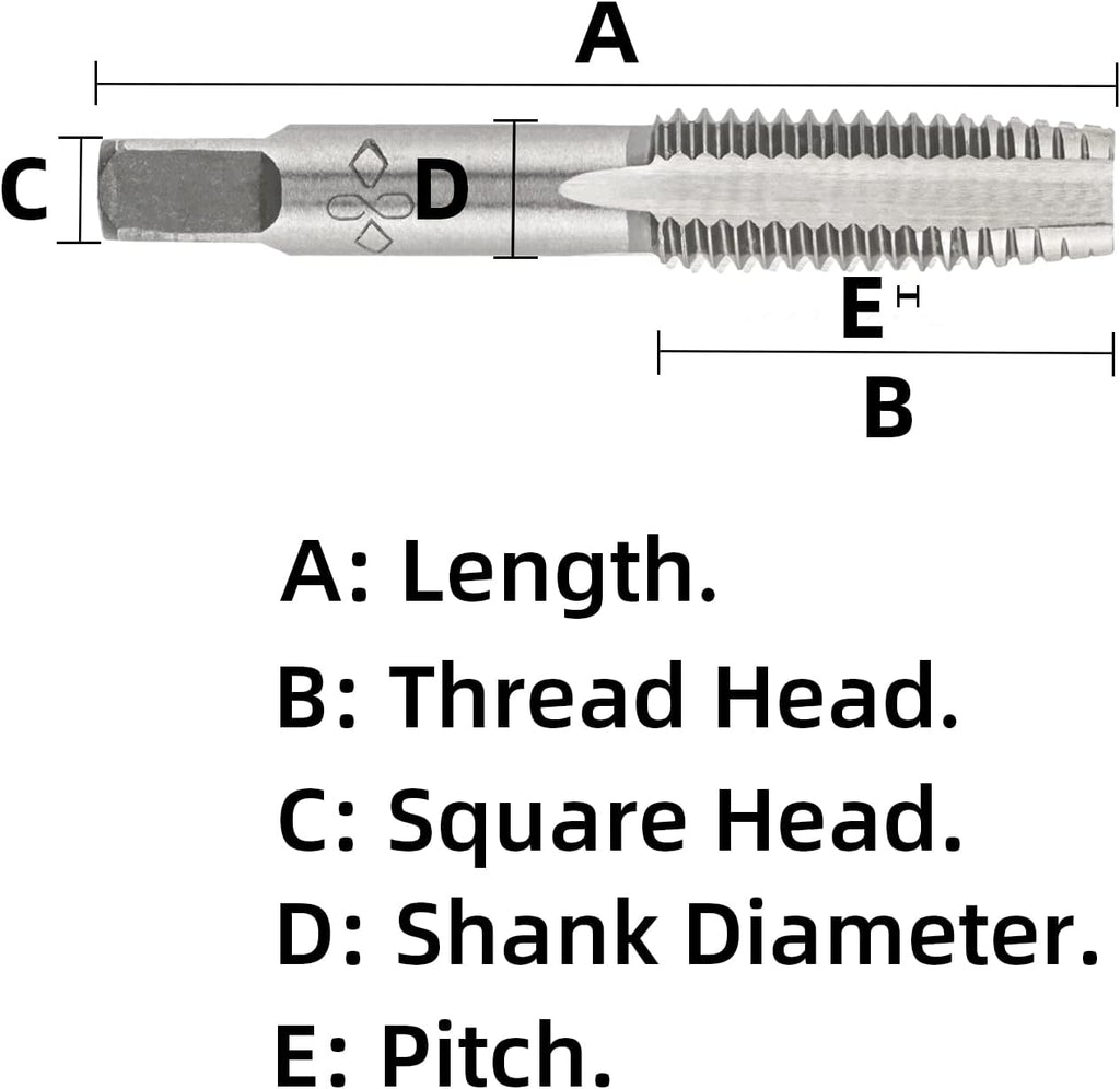 M4X0.5 Metric Hand Thread Tap Right Hand