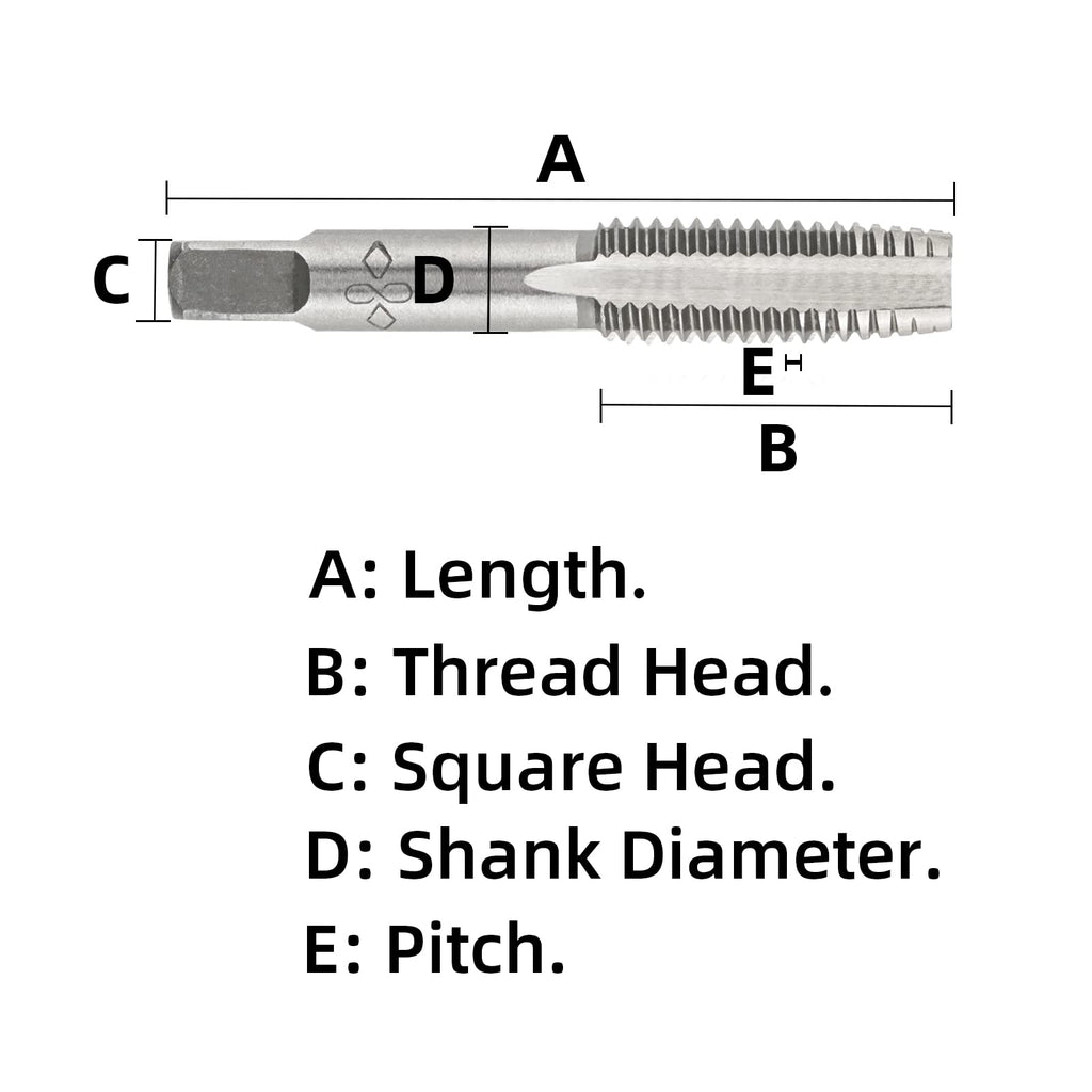 Aceteel M4X0.7 Metric Hand Thread Tap Right Hand