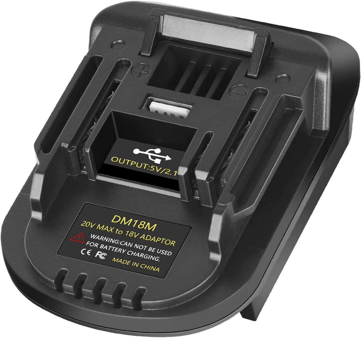 KUNLUN DM18M Adapter for Dewalt 20V & Milwaukee M18 to Makita 18V LXT Tools