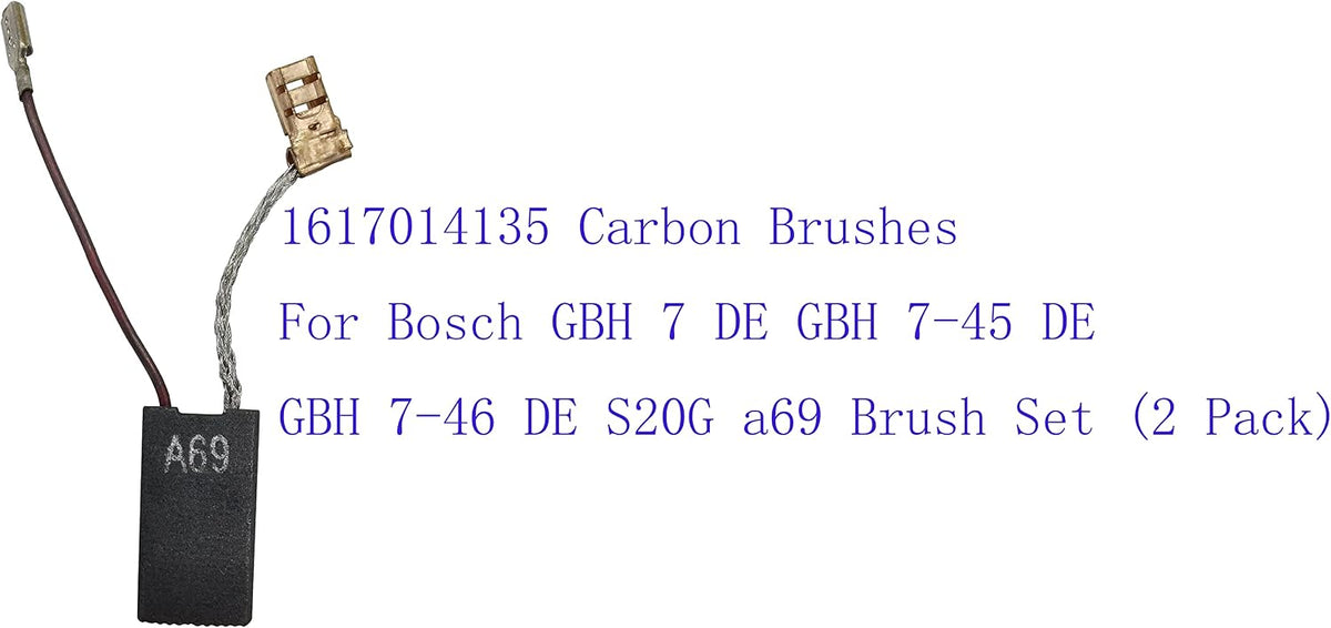 1617014135 Carbon Brushes For Boschh a69 Brush Set (2 Pack)