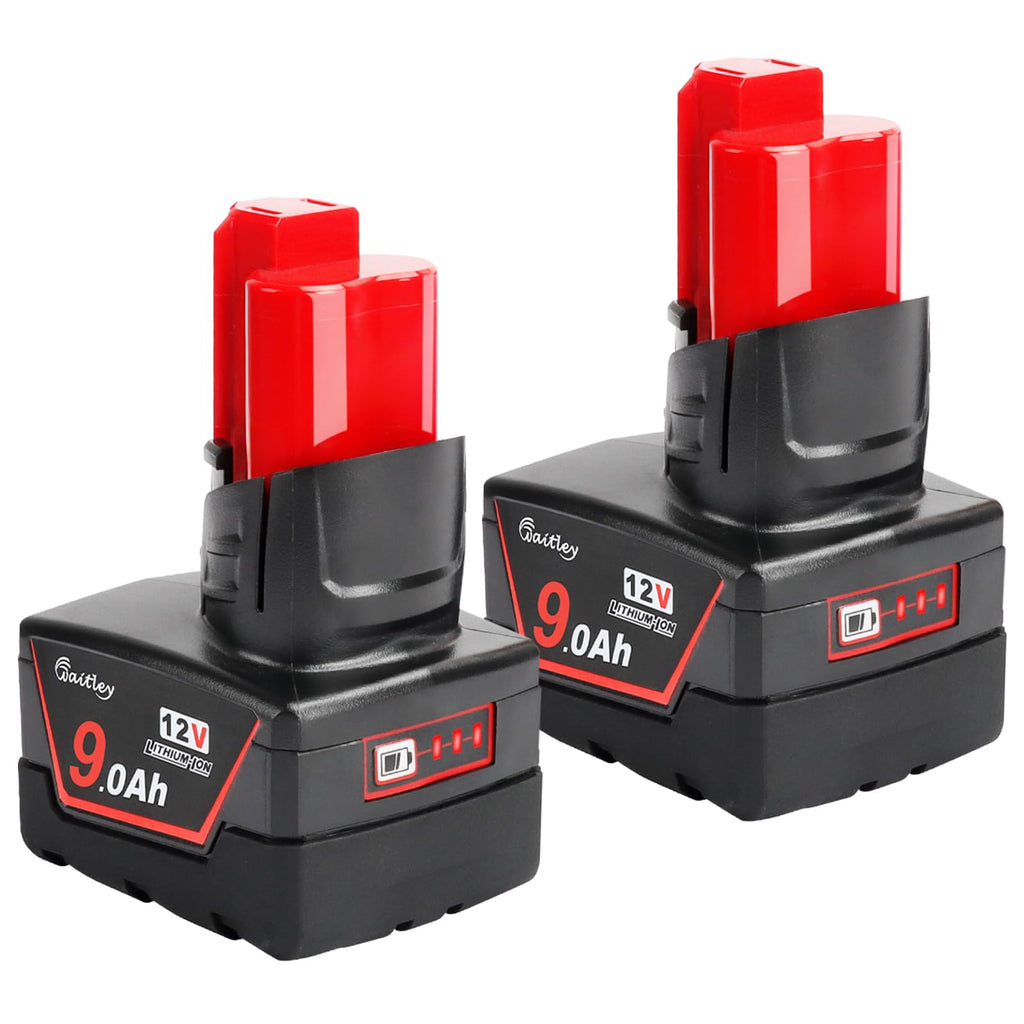 2 Pack 12V 9A Replacement Battery Compatible with Milwaukee Tool