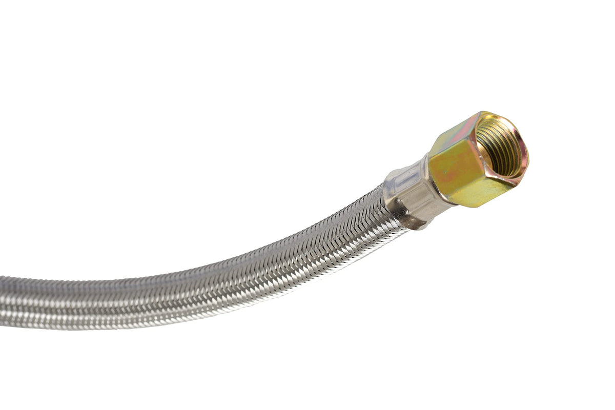 5-FT Universal QCC1 Low-Pressure Propane Regulator with Stainless Steel Braided Hose for Most LP Gas Grills, Heaters