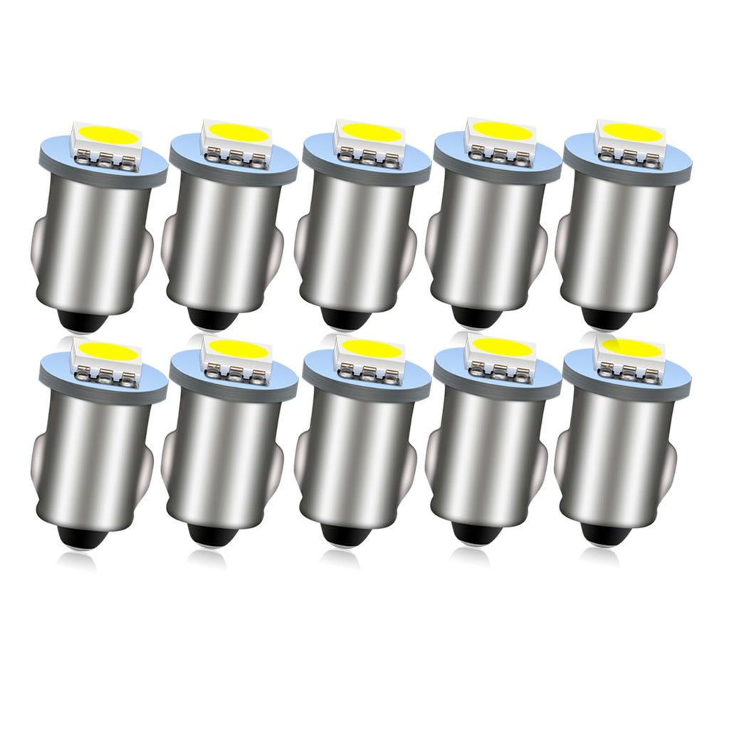 Ruiandsion BA7S LED Bulb White 12V for Instrument Panel Light 10Pcs