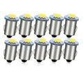 Ruiandsion BA7S LED Bulb White 12V for Instrument Panel Light 10Pcs