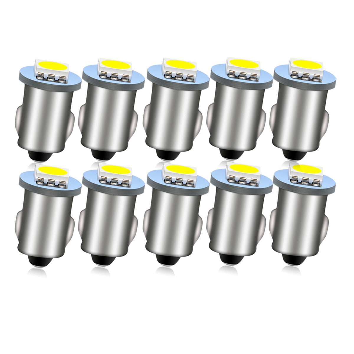 Ruiandsion BA7S LED Bulb White 12V for Instrument Panel Light 10Pcs