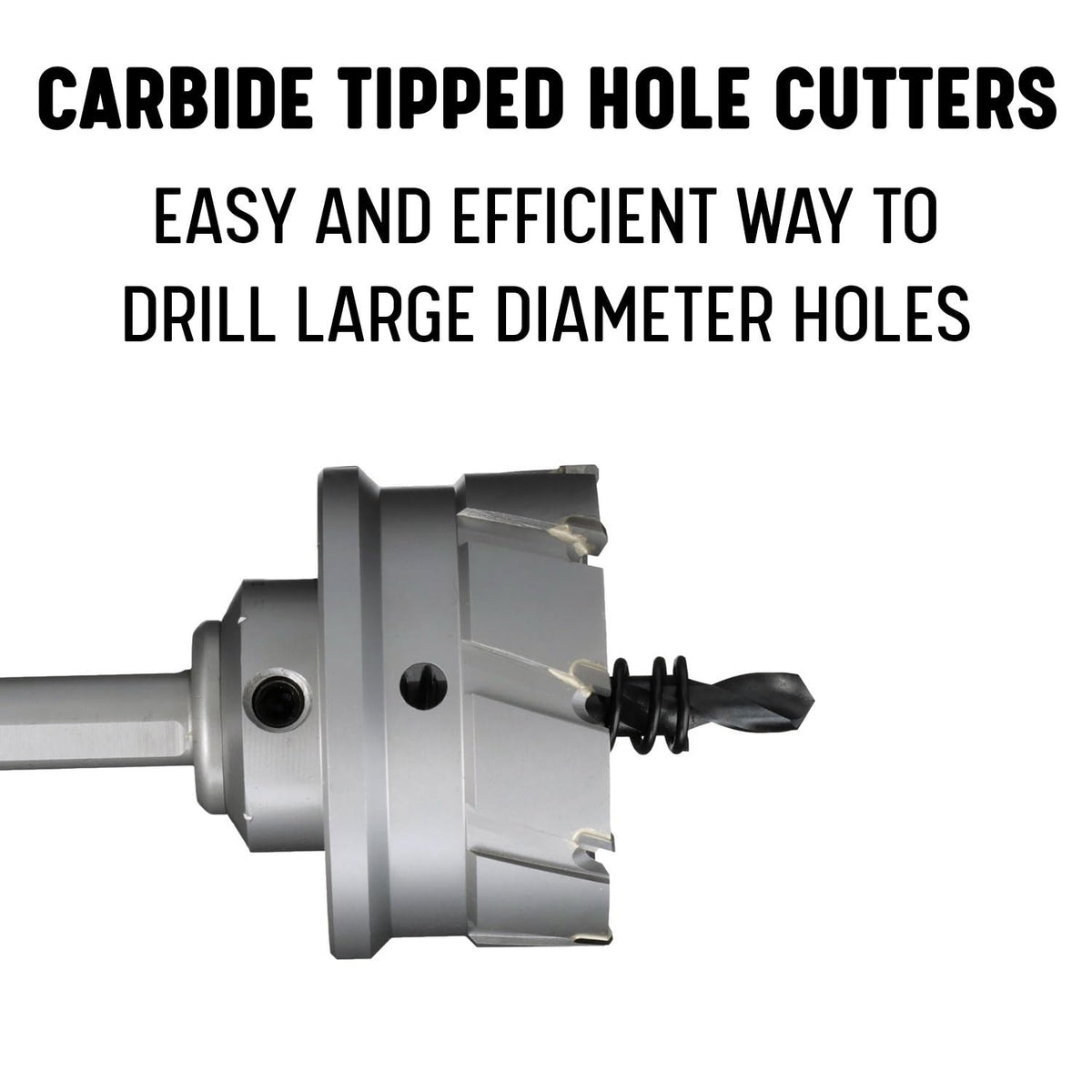 Drill America 1" Carbide Tipped Hole Saw/Cutter with 1" Depth of Cut, CTH Series