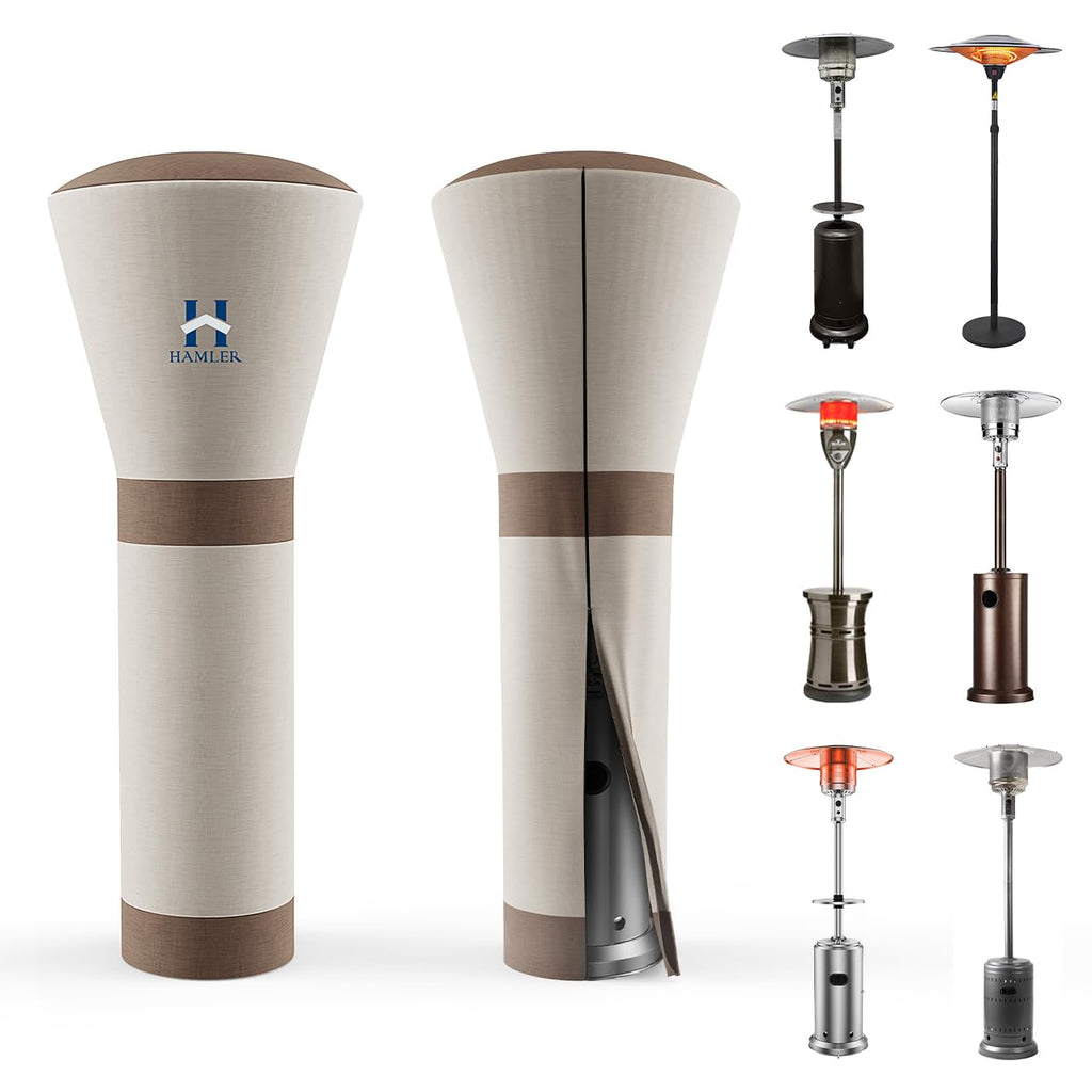 Patio Heater Covers, Outdoor Heater Covers Waterproof with Zipper, Outdoor Patio Heater Cover Fits up to 95"H x 34"W