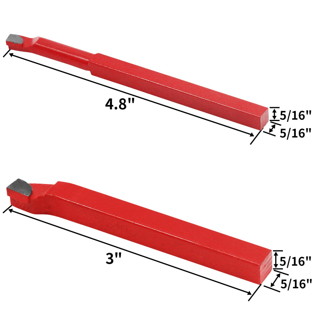 11 Pc 5/16" Carbide Tip Tipped Cutter Tool Bit Cutting Set for Metal