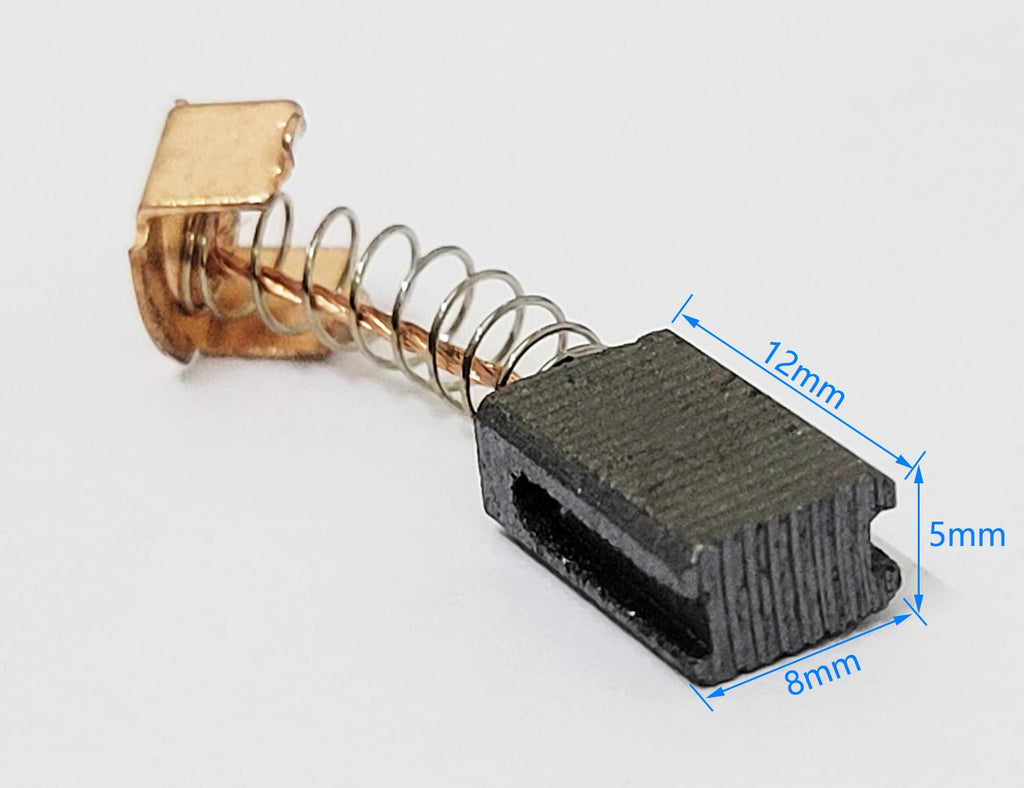 10 Pairs Angle Grinder Carbon Brushes Replacement 12X8X5mm Compatible With WS125 Decker G720 Power Tools